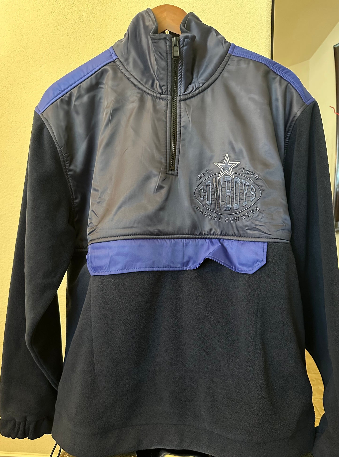 Authentic Dallas Cowboys Half Zip Fleece