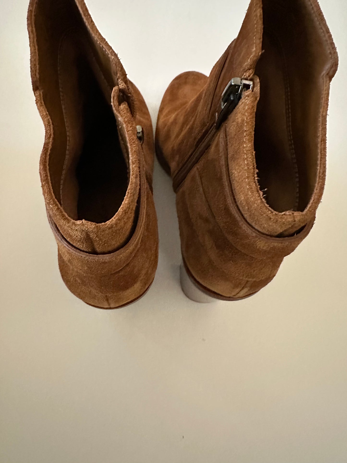 Via Spiga Suede Tan Booties