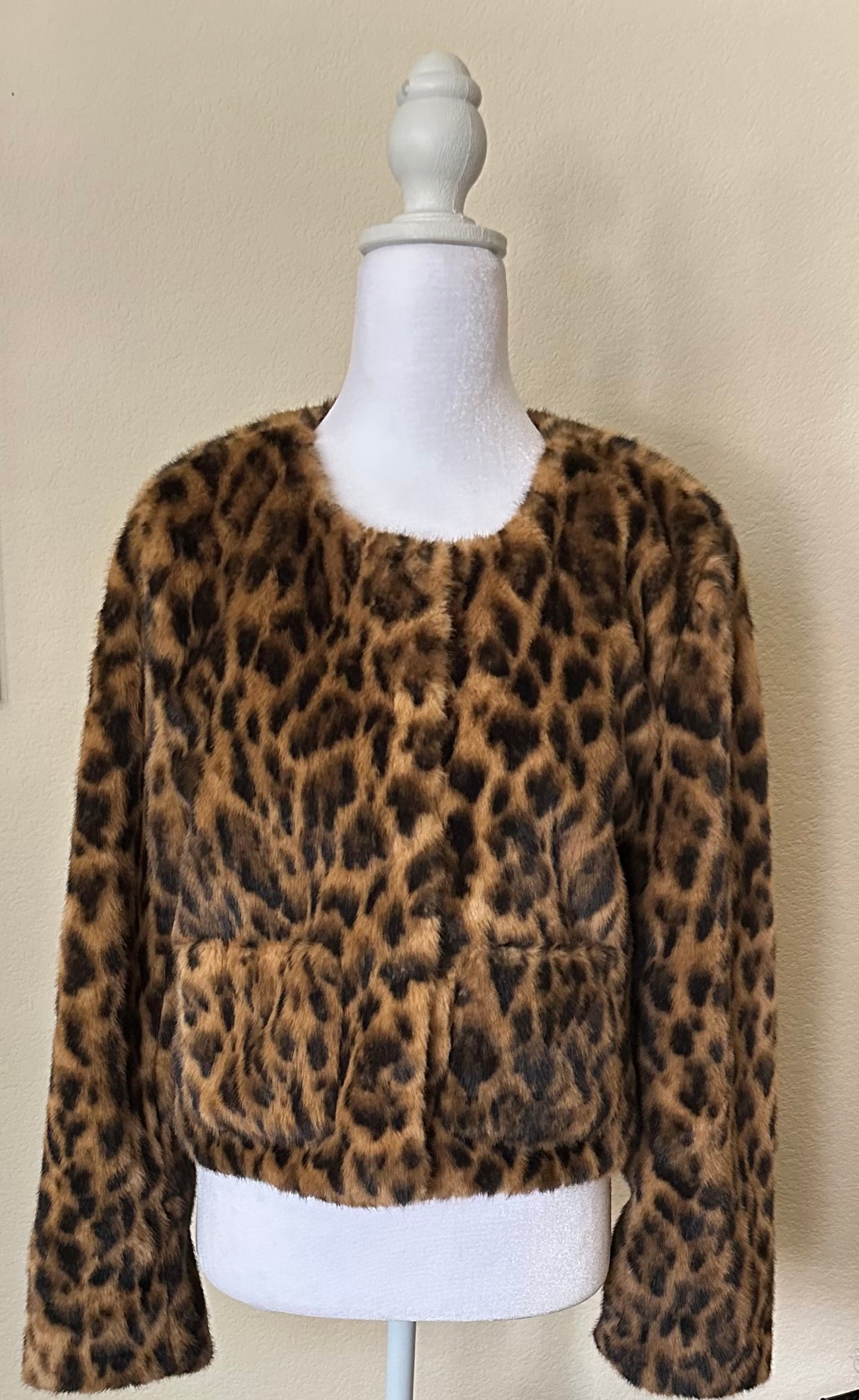 J.Crew Leopard Fur Coat