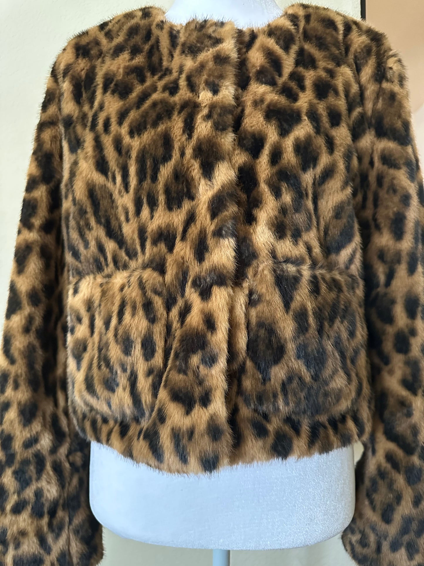J.Crew Leopard Fur Coat
