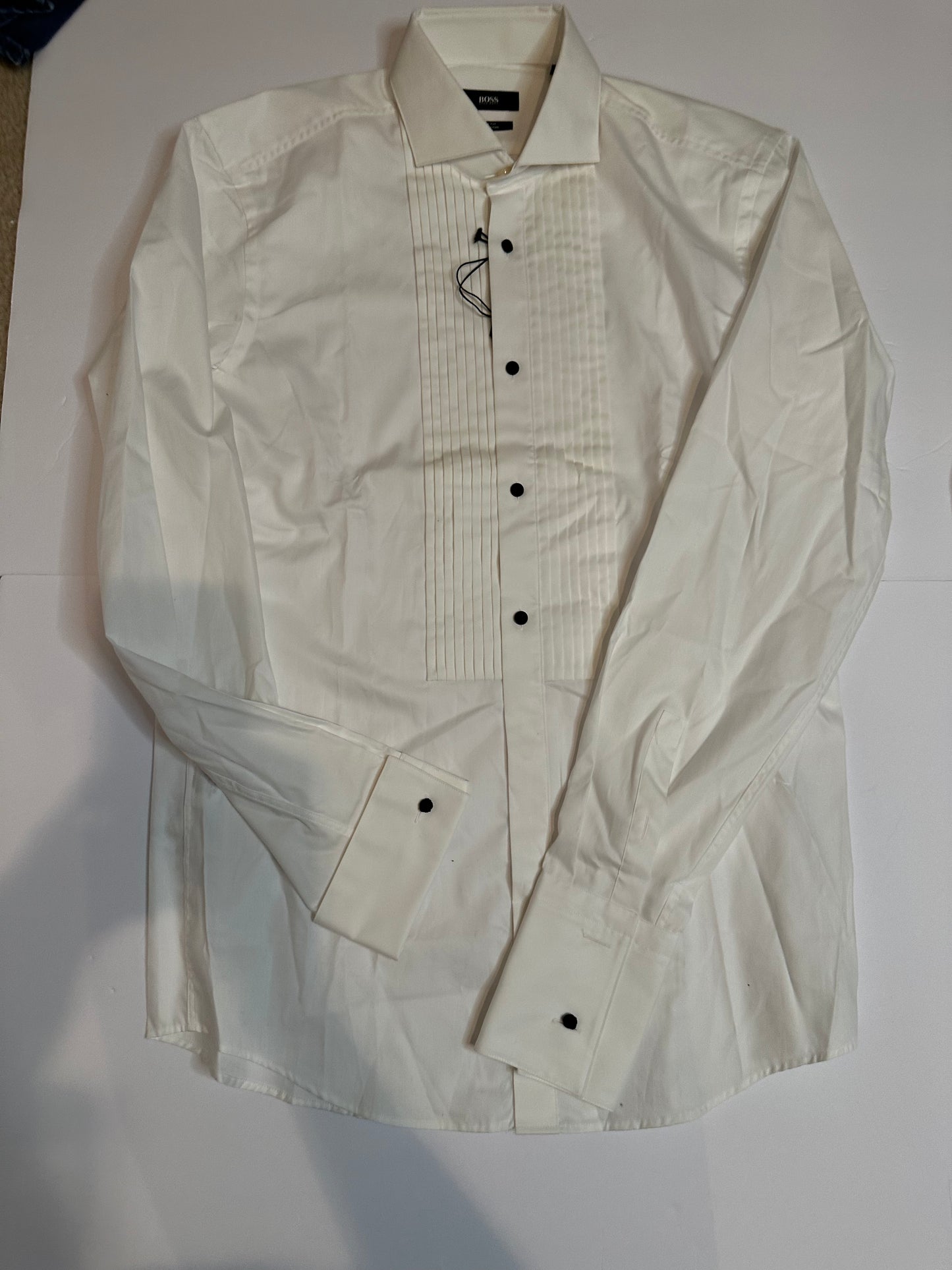 Hugo Boss French Cuff Tuxedo Shirt