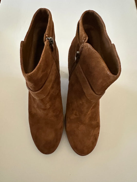 Via Spiga Suede Tan Booties